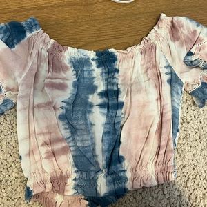 Ocean Drive Pink Blue and White Blouse